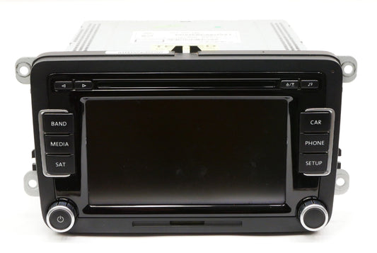 Head Unit Radio CD Sat 13-14 VW Jetta Hybrid Mk6 - Genuine - 5C6 035 180