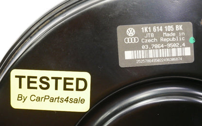 Brake Vacuum Booster 06-09 Audi A3 VW GTI Rabbit R32 MK5 Eos - 1K1 614 105 BM