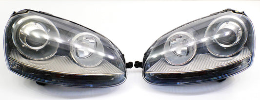 HID Xenon Headlight Set 05-10 VW Jetta GLI GTI MK5 Head Light Lamp - Genuine