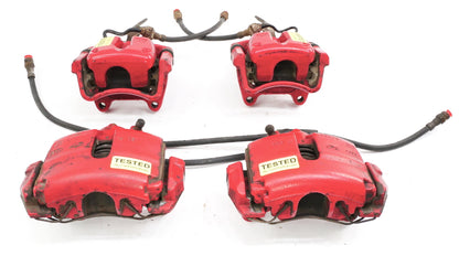 Big Brake Red Calipers & Carriers Set 05-10 VW Jetta GLI Rabbit GTI MK5 Genuine