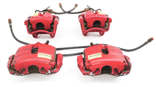 Big Brake Red Calipers & Carriers Set 05-10 VW Jetta GLI Rabbit GTI MK5 Genuine