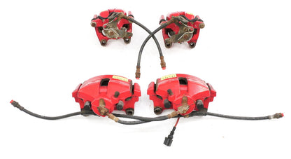 Big Brake Red Calipers & Carriers Set 05-10 VW Jetta GLI Rabbit GTI MK5 Genuine