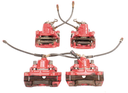 Big Brake Red Calipers & Carriers Set 05-10 VW Jetta GLI Rabbit GTI MK5 Genuine
