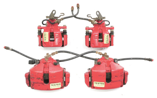 Big Brake Red Calipers & Carriers Set 05-10 VW Jetta GLI Rabbit GTI MK5 Genuine