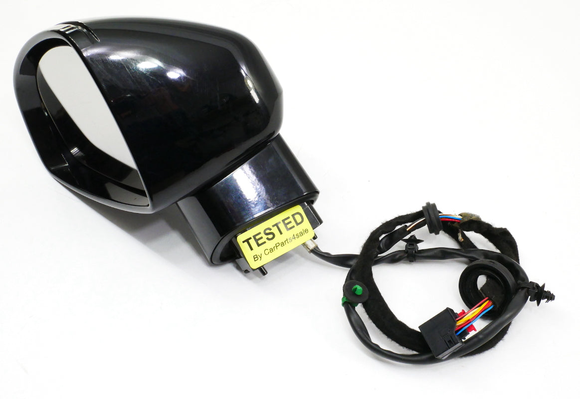 LH Side Door Exterior Mirror 08-15 Audi TT Coupe Convertible LY9B Black Genuine