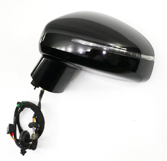LH Side Door Exterior Mirror 08-15 Audi TT Coupe Convertible LY9B Black Genuine