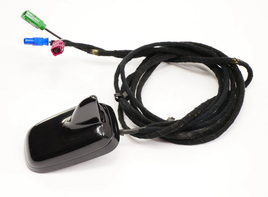 Roof Shark Fin Antenna 08-15 Audi TT Coupe - LY9B Black - Genuine 6Q0 035 575 B