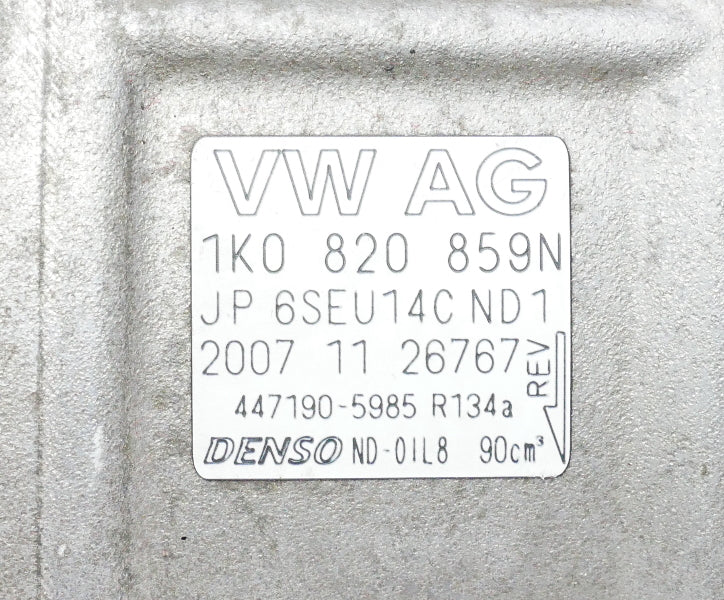 AC Compressor 08-10 Audi TT 2.0T 3.2 Coupe & Convertible Denso 1K0 820 859 N