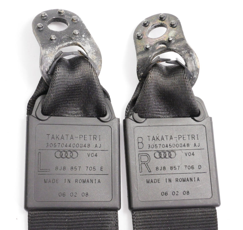 Front Shoulder Seatbelt Seat Belt Set 08-15 Audi TT Coupe Genuine 8J8 857 706 D