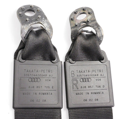 Front Shoulder Seatbelt Seat Belt Set 08-15 Audi TT Coupe Genuine 8J8 857 706 D