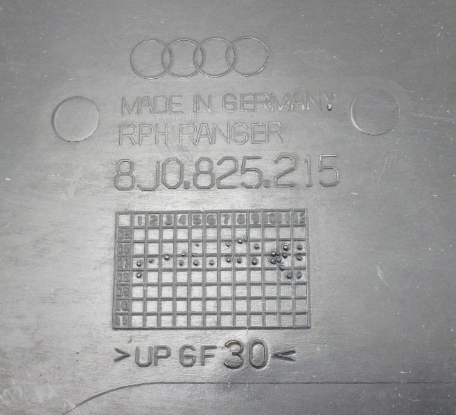 Rear Underbody Panel Lining Shield 08-15 Audi TT Coupe & Convertible 8J0 825 215