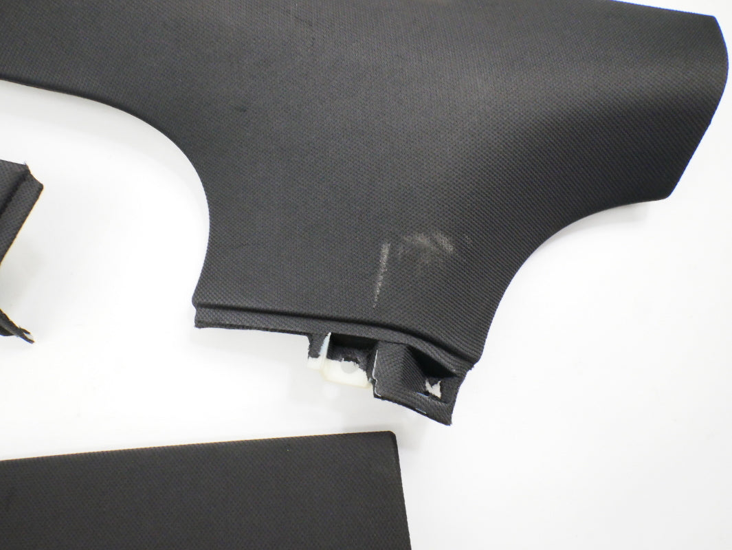 Black Headliner Upper PillarTrim Panels 08-15 Audi TT Coupe - Genuine
