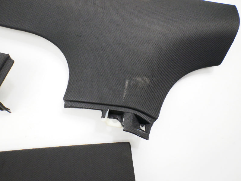 Black Headliner Upper PillarTrim Panels 08-15 Audi TT Coupe - Genuine