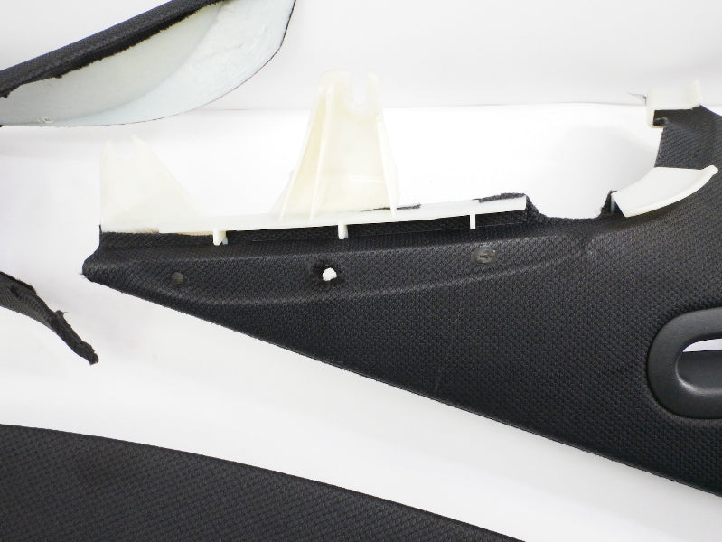 Black Headliner Upper PillarTrim Panels 08-15 Audi TT Coupe - Genuine