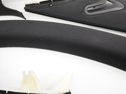 Black Headliner Upper PillarTrim Panels 08-15 Audi TT Coupe - Genuine