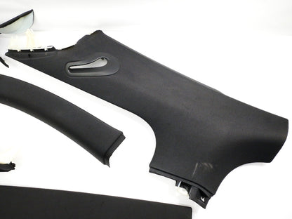 Black Headliner Upper PillarTrim Panels 08-15 Audi TT Coupe - Genuine