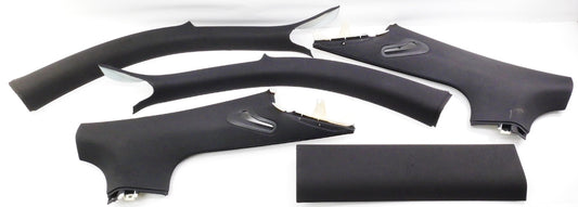 Black Headliner Upper PillarTrim Panels 08-15 Audi TT Coupe - Genuine
