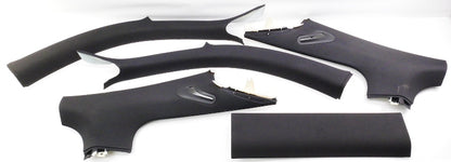 Black Headliner Upper PillarTrim Panels 08-15 Audi TT Coupe - Genuine