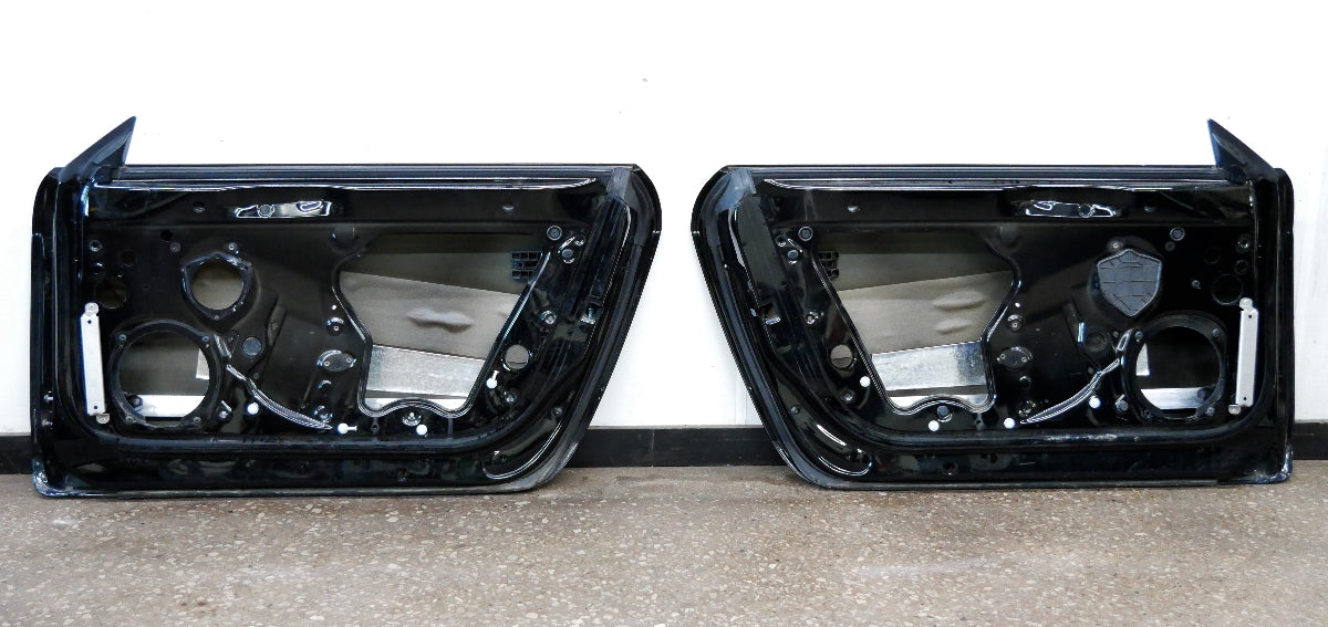 Left & Right Door Skin Shells 08-15 Audi TT Coupe - LY9B Black - Genuine
