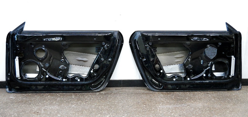 Left & Right Door Skin Shells 08-15 Audi TT Coupe - LY9B Black - Genuine
