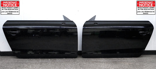 Left & Right Door Skin Shells 08-15 Audi TT Coupe - LY9B Black - Genuine