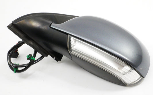 LH Side View Exterior Door Mirror 09-14 VW Jetta Sportwagen LD7X Platinum Grey