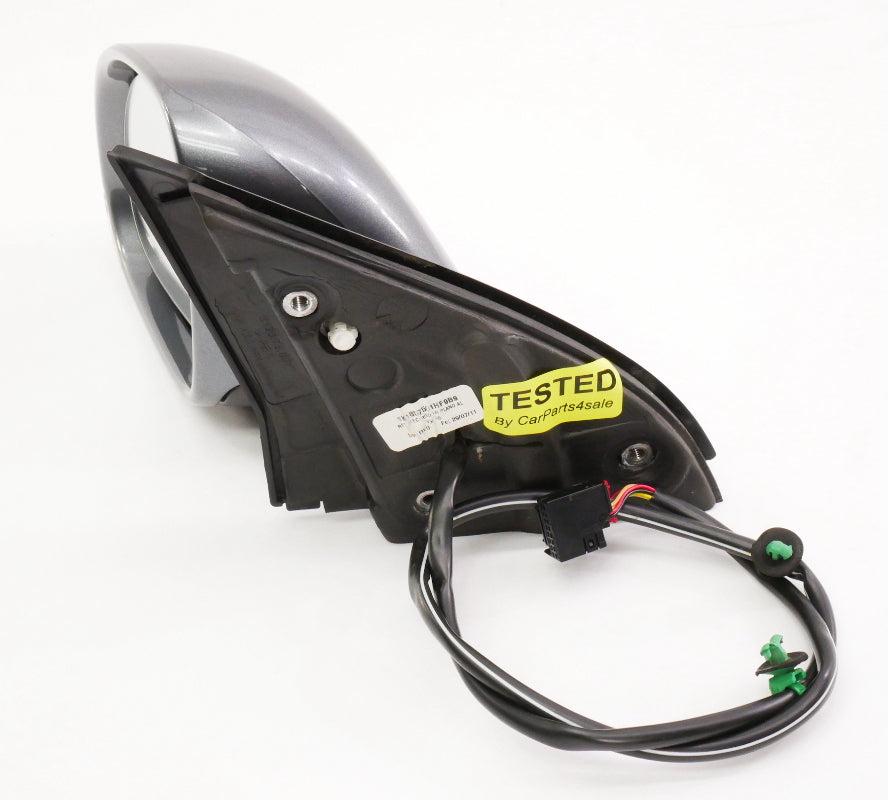 LH Side View Exterior Door Mirror 09-14 VW Jetta Sportwagen LD7X Platinum Grey