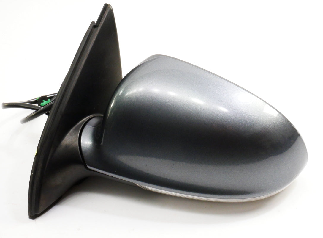 LH Side View Exterior Door Mirror 09-14 VW Jetta Sportwagen LD7X Platinum Grey