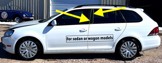 LH Rear Door Pillar Trim 05-10 VW Jetta Sedan 09-14 Sportwagen MK5 1K5 839 901 D