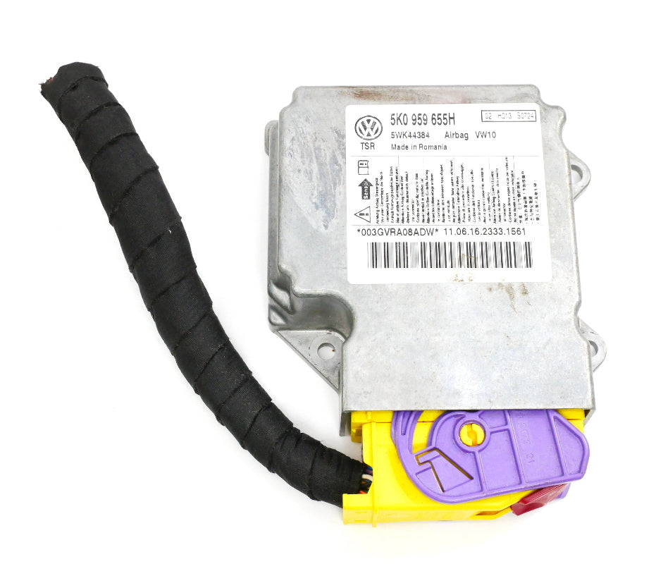 Airbag Control Module & Pigtail 2012 VW Jetta Sportwagen MK6 ~ 5K0 959 655 H