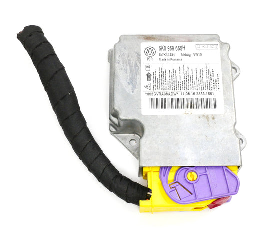 Airbag Control Module & Pigtail 2012 VW Jetta Sportwagen MK6 ~ 5K0 959 655 H