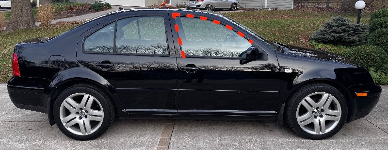 RH Rear Door Window Molding Seal Trim 99-05 VW Jetta Sedan 4dr MK4 1J5 839 432 C