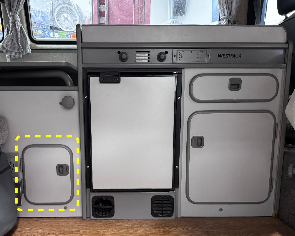 Gray Kitchen Cabinet Small Door 86-91 VW Vanagon T3 Camper Westfalia Genuine