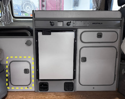 Gray Kitchen Cabinet Small Door 86-91 VW Vanagon T3 Camper Westfalia Genuine
