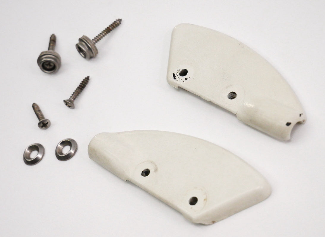 Convertible Top Small Side Trim Cap Covers 80-93 VW Rabbit Cabriolet ~ Genuine