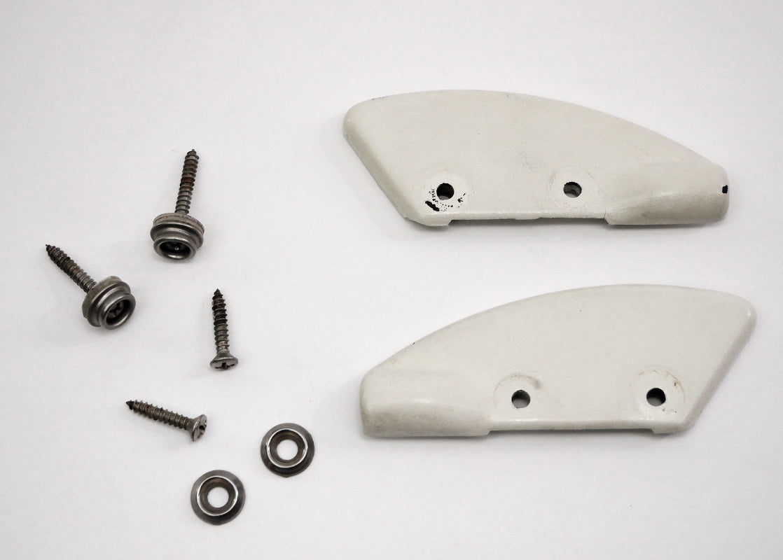 Convertible Top Small Side Trim Cap Covers 80-93 VW Rabbit Cabriolet ~ Genuine