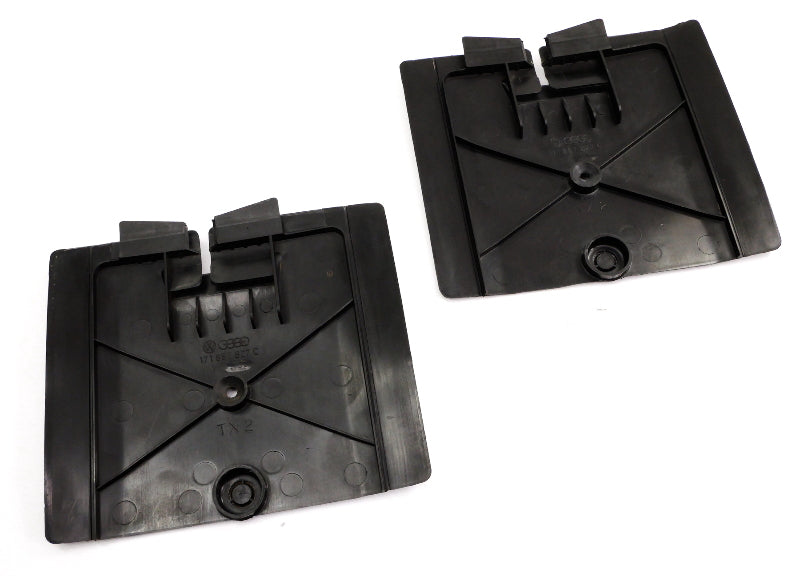 2x Lower Seatbelt Bolt Trim Covers VW Jetta Rabbit Cabriolet MK1 - 171 857 827 C