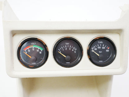 White Dash Center Console & Gauges 80-93 VW Rabbit Cabriolet MK1 - Genuine -