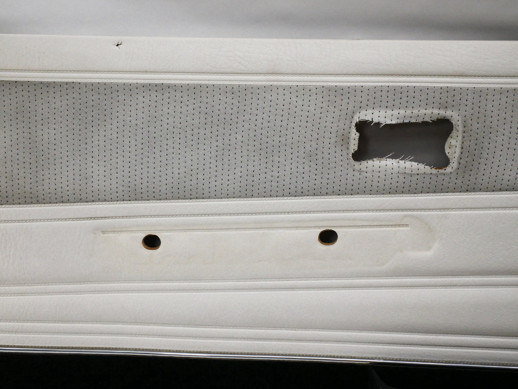 Front & Rear Door Panel Card Set 85-93 VW Cabriolet MK1 White ~ Speaker Pockets