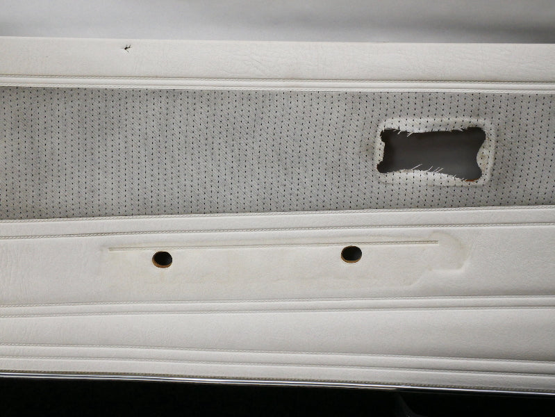 Front & Rear Door Panel Card Set 85-93 VW Cabriolet MK1 White ~ Speaker Pockets