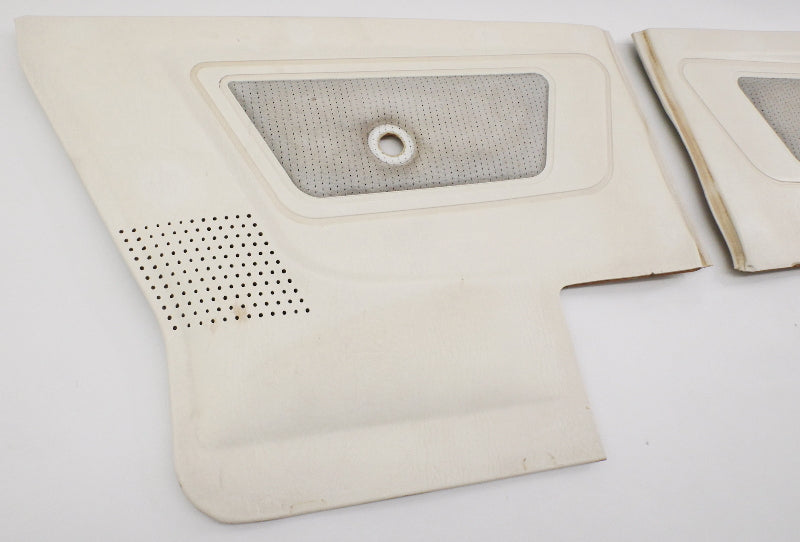 Front & Rear Door Panel Card Set 85-93 VW Cabriolet MK1 White ~ Speaker Pockets