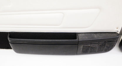 Front & Rear Door Panel Card Set 85-93 VW Cabriolet MK1 White ~ Speaker Pockets