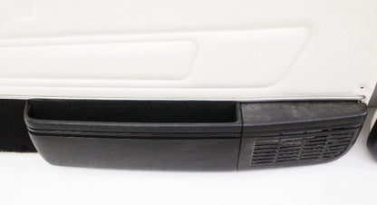 Front & Rear Door Panel Card Set 85-93 VW Cabriolet MK1 White ~ Speaker Pockets