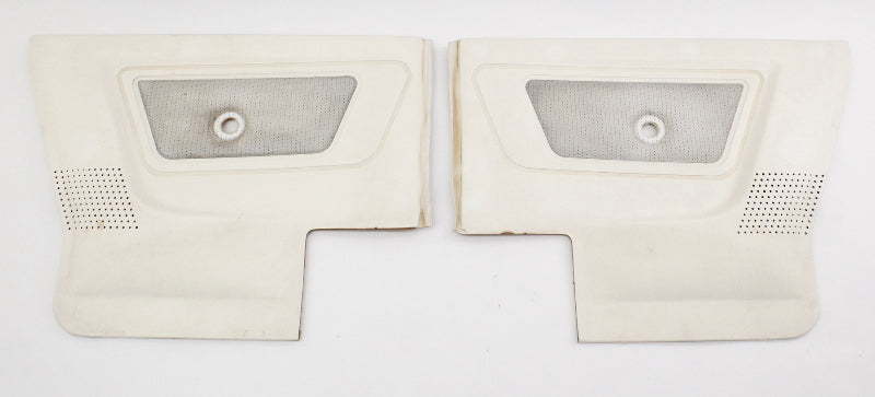 Front & Rear Door Panel Card Set 85-93 VW Cabriolet MK1 White ~ Speaker Pockets