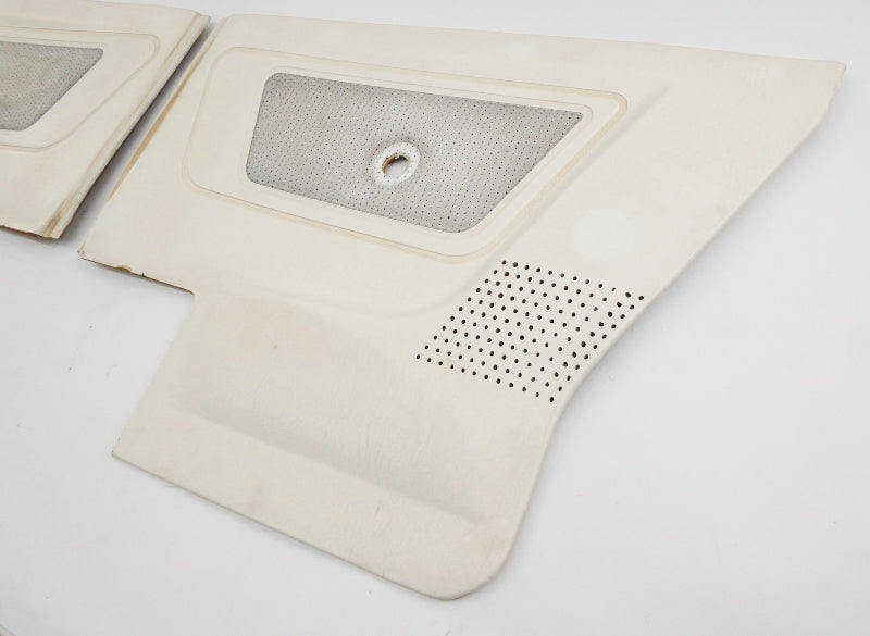 Front & Rear Door Panel Card Set 85-93 VW Cabriolet MK1 White ~ Speaker Pockets