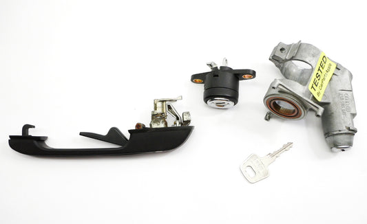 Ignition Key Handle Trunk Lock Set 80-93 VW Cabriolet Rabbit Convertible MK1 ~