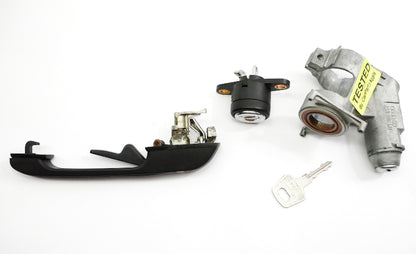 Ignition Key Handle Trunk Lock Set 80-93 VW Cabriolet Rabbit Convertible MK1 ~