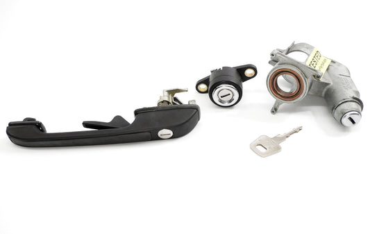 Ignition Key Handle Trunk Lock Set 80-93 VW Cabriolet Rabbit Convertible MK1 ~