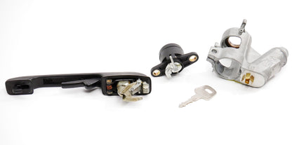 Ignition Key Handle Trunk Lock Set 80-93 VW Cabriolet Rabbit Convertible MK1 ~
