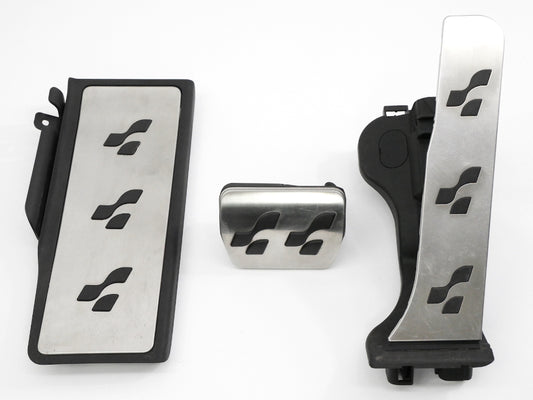 Aluminum Gas Brake Dead Pedal Pads Foot Rest Set 2008 VW Golf R32 MK5 - Genuine
